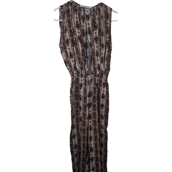 NOVELLA ROYALE Lana Jumpsuit Rayon Floral Elastic Waist Handmade Size XS - Picture 2 of 14